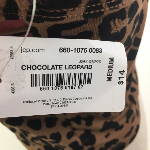 Flirtitude Active Crop Top Chocolate Leopard M - Picture 12 of 14